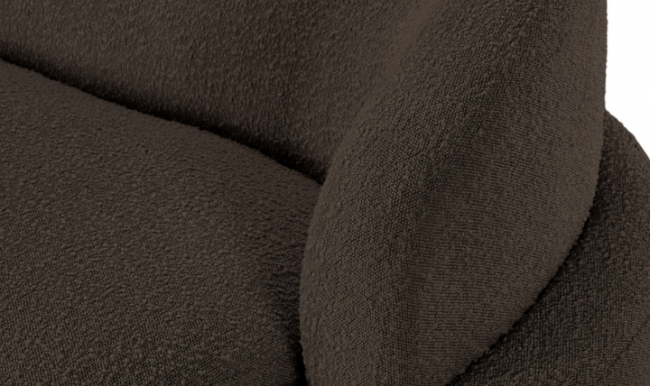 Meridian Principessa Boucle Fabric Upholstered Loveseat