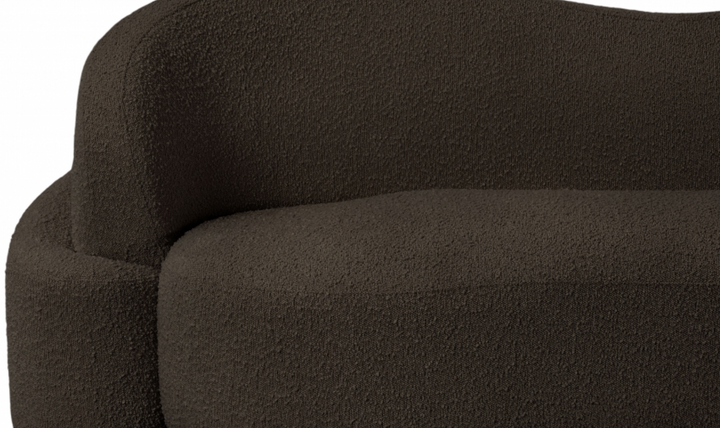 Meridian Principessa Boucle Fabric Upholstered Loveseat