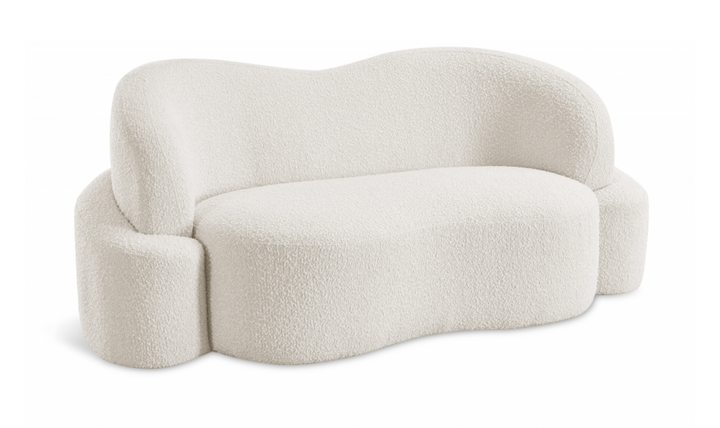 Meridian Principessa Boucle Fabric Upholstered Loveseat