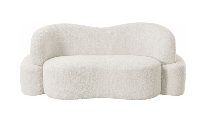 Meridian Principessa Boucle Fabric Upholstered Loveseat