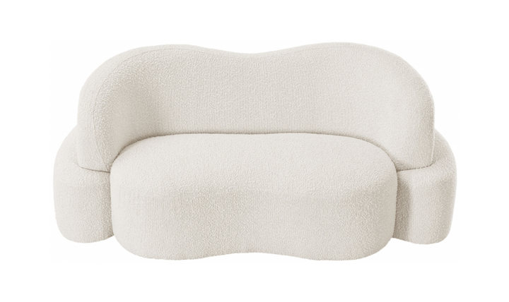 Meridian Principessa Boucle Fabric Upholstered Loveseat