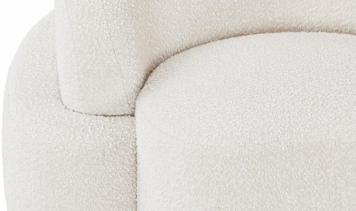 Meridian Principessa Boucle Fabric Upholstered Loveseat