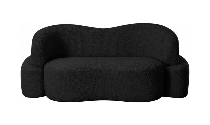 Meridian Principessa Boucle Fabric Upholstered Loveseat