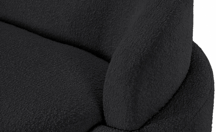 Meridian Principessa Boucle Fabric Upholstered Loveseat