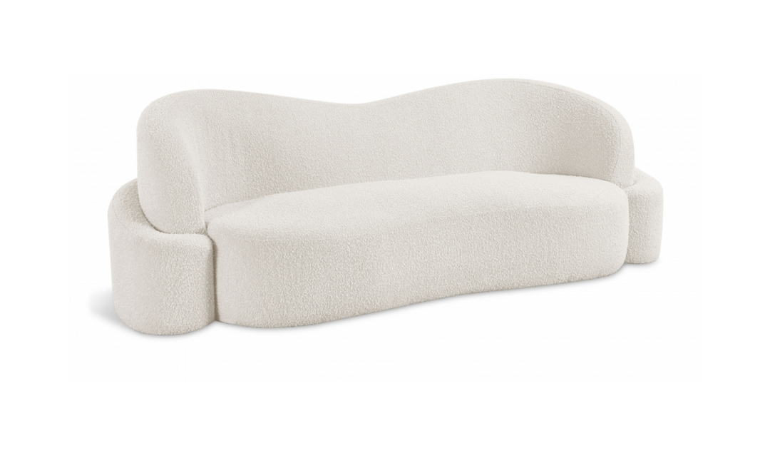 Meridian Principessa Boucle Fabric Upholstered Sofa