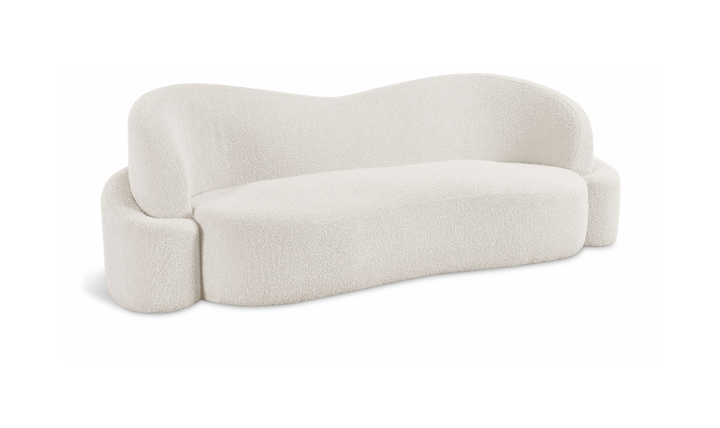 Meridian Principessa Boucle Fabric Upholstered Sofa