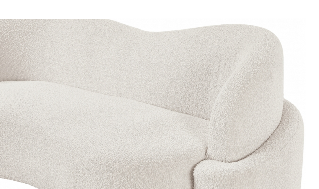 Meridian Principessa Boucle Fabric Upholstered Sofa