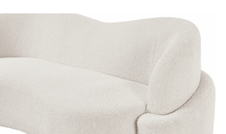 Meridian Principessa Boucle Fabric Upholstered Sofa