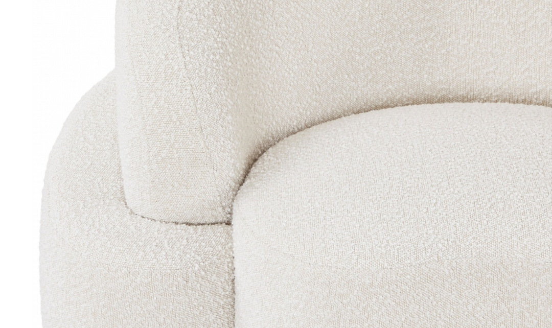 Meridian Principessa Boucle Fabric Upholstered Sofa