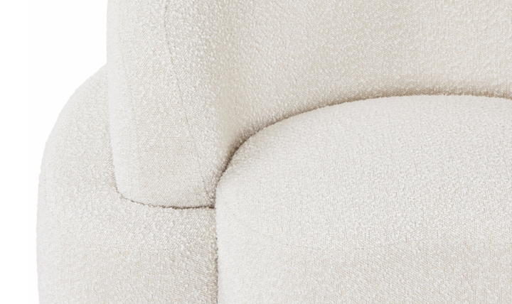 Meridian Principessa Boucle Fabric Upholstered Sofa