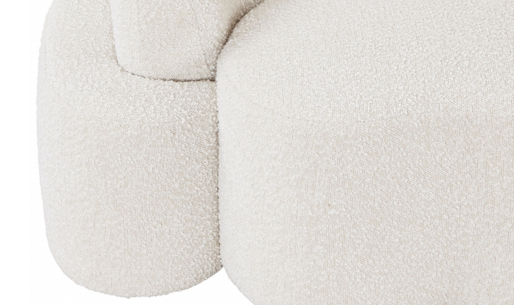 Meridian Principessa Boucle Fabric Upholstered Sofa