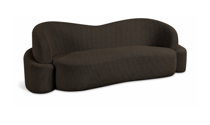 Meridian Principessa Boucle Fabric Upholstered Sofa