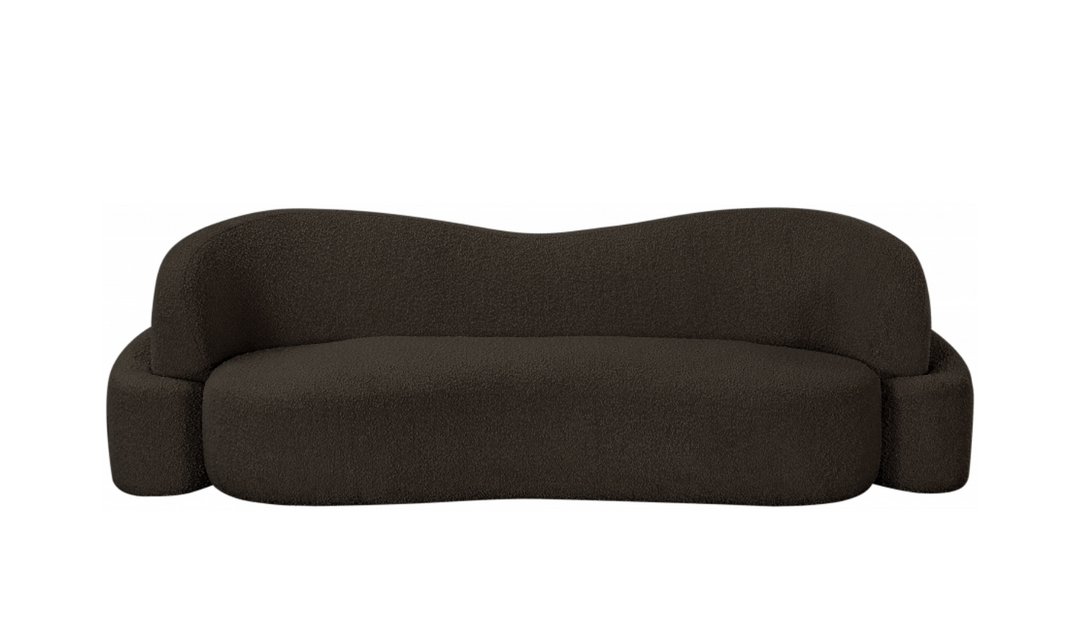 Meridian Principessa Boucle Fabric Upholstered Sofa