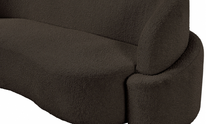 Meridian Principessa Boucle Fabric Upholstered Sofa