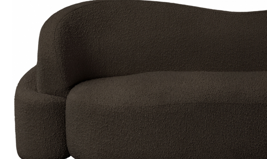 Meridian Principessa Boucle Fabric Upholstered Sofa