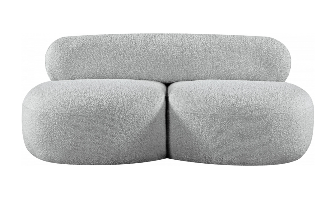 Meridian Venti Boucle Fabric Upholstered Loveseat