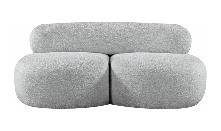 Meridian Venti Boucle Fabric Upholstered Loveseat