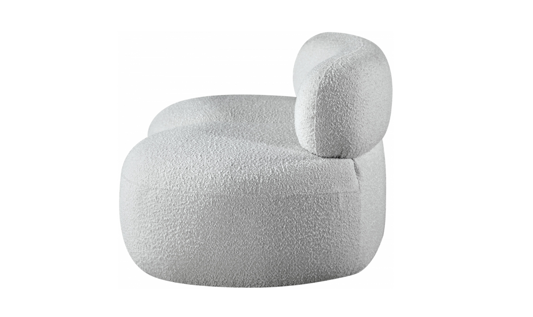 Meridian Venti Boucle Fabric Upholstered Loveseat