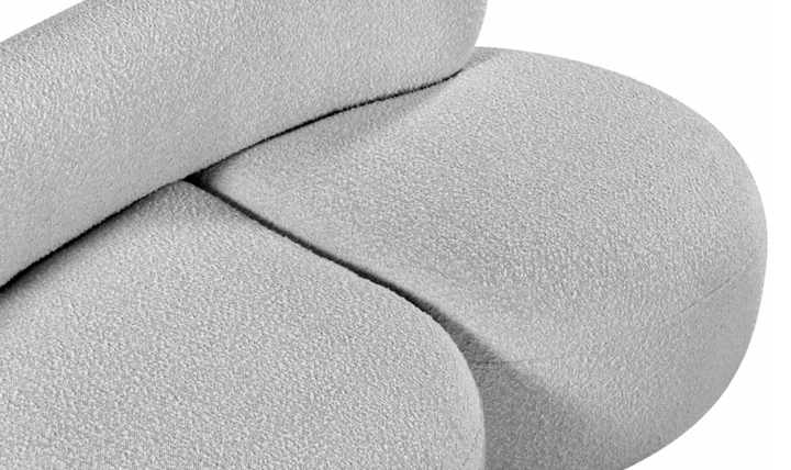 Meridian Venti Boucle Fabric Upholstered Loveseat