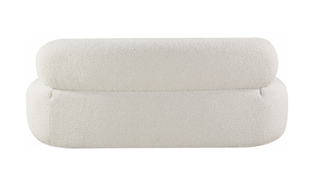 Meridian Venti Boucle Fabric Upholstered Loveseat
