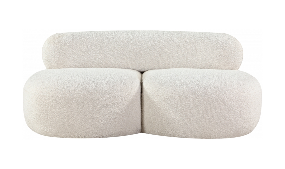 Meridian Venti Boucle Fabric Upholstered Loveseat
