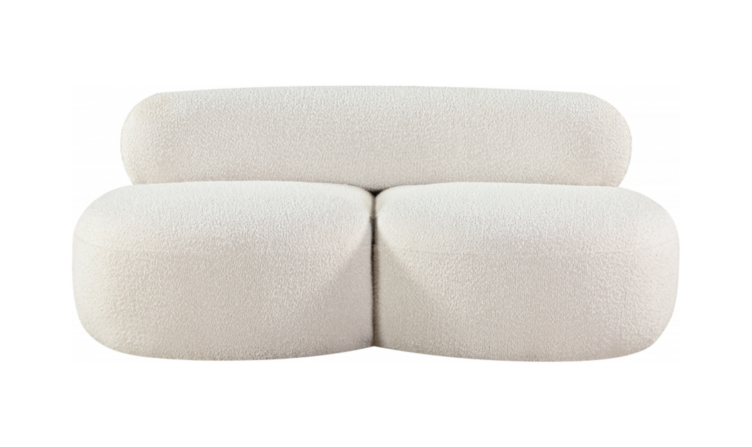 Meridian Venti Boucle Fabric Upholstered Loveseat