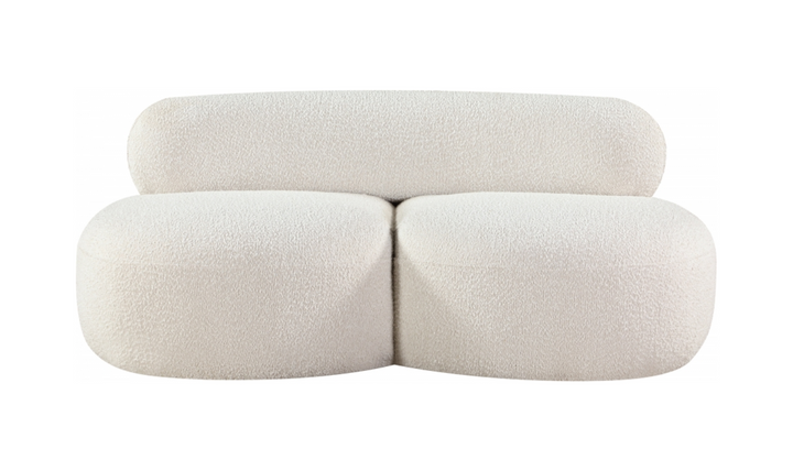 Meridian Venti Boucle Fabric Upholstered Loveseat