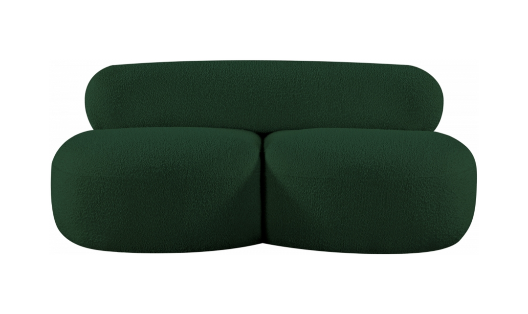 Meridian Venti Boucle Fabric Upholstered Loveseat