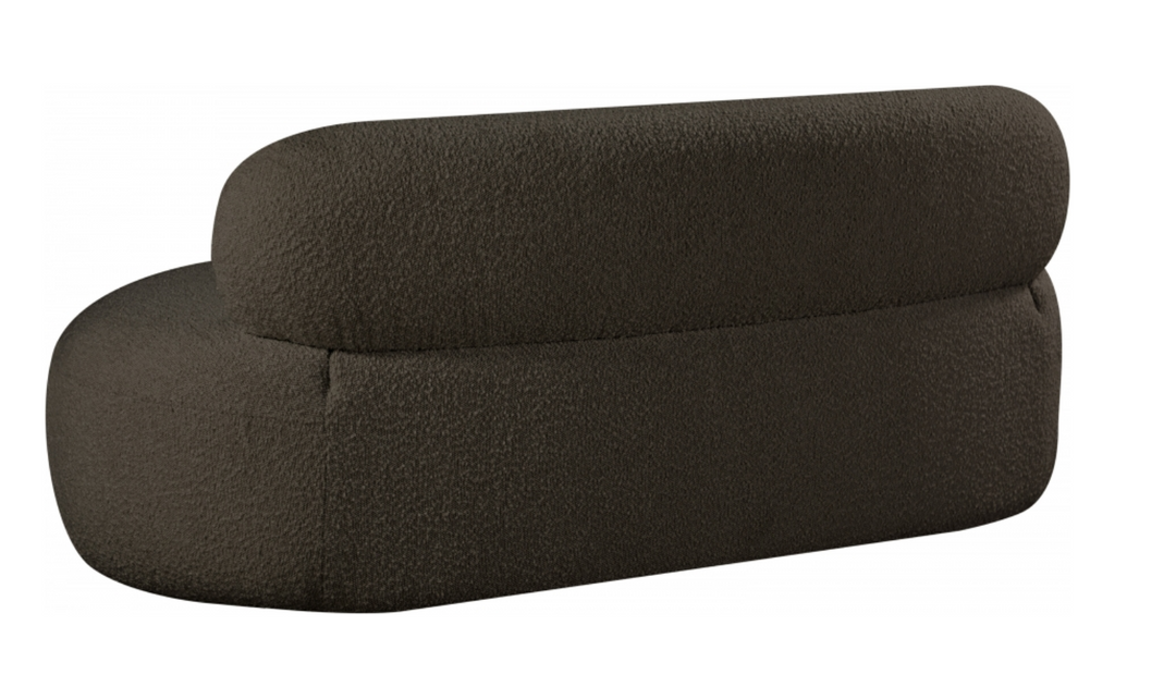 Meridian Venti Boucle Fabric Upholstered Loveseat