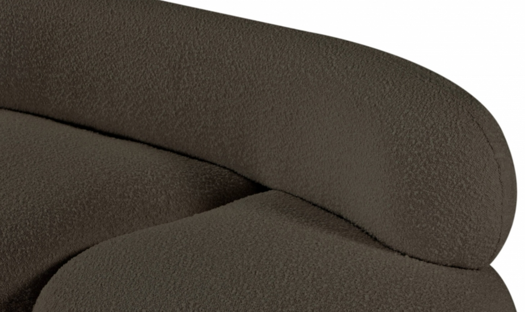 Meridian Venti Boucle Fabric Upholstered Loveseat