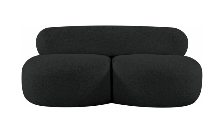 Meridian Venti Boucle Fabric Upholstered Loveseat