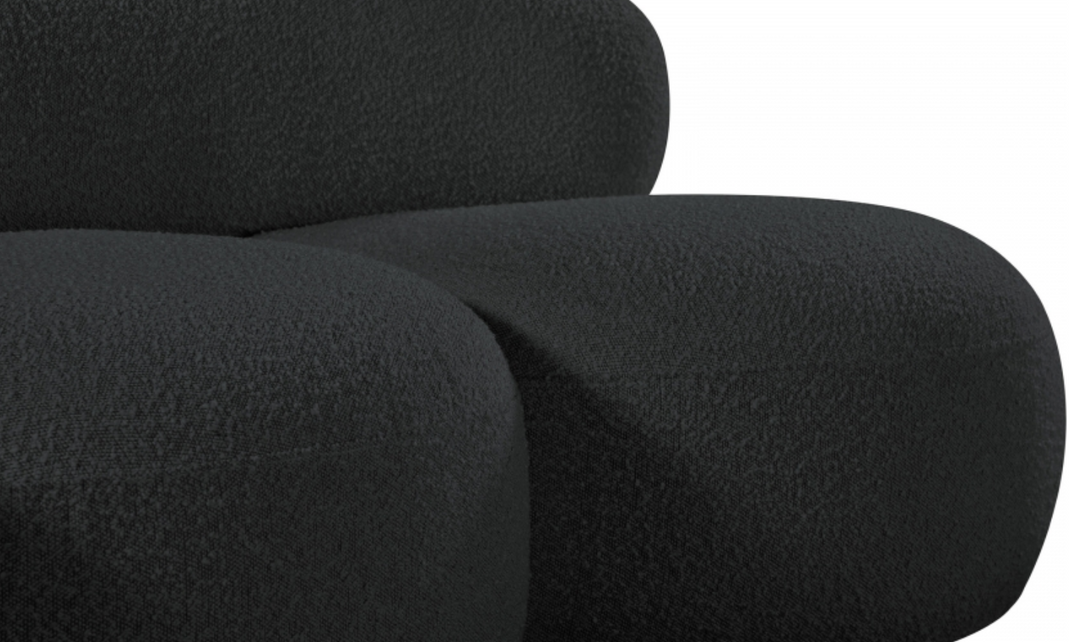 Meridian Venti Boucle Fabric Upholstered Loveseat