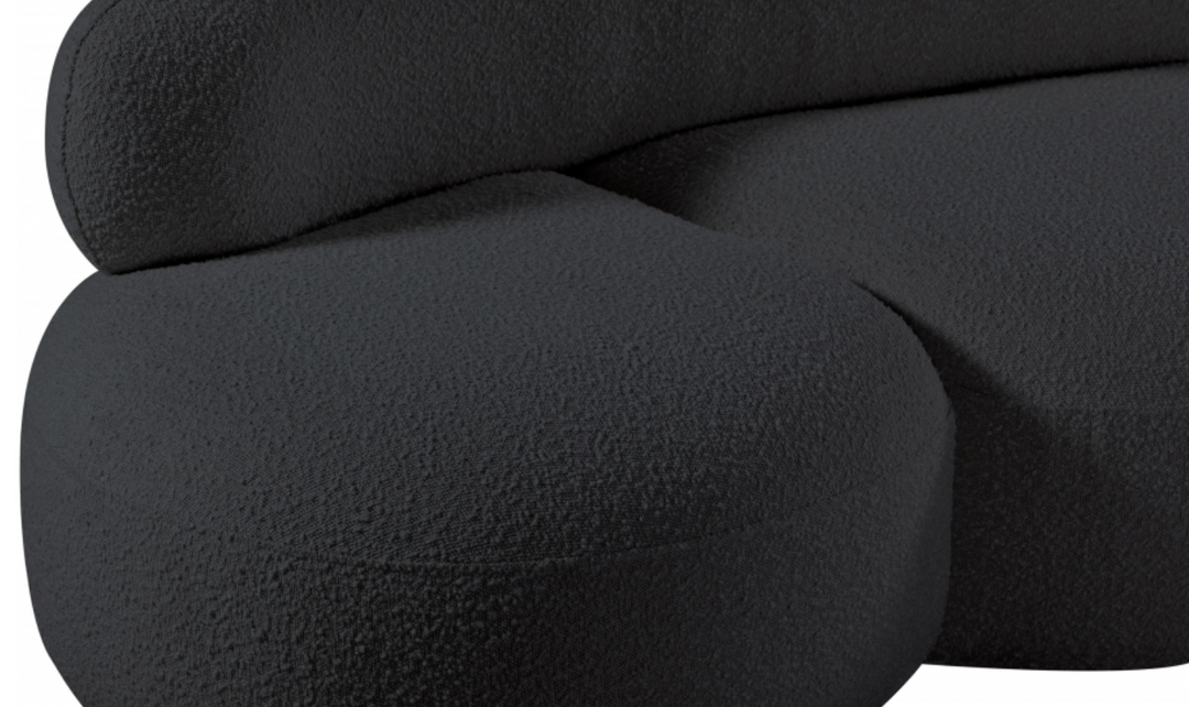 Meridian Venti Boucle Fabric Upholstered Loveseat