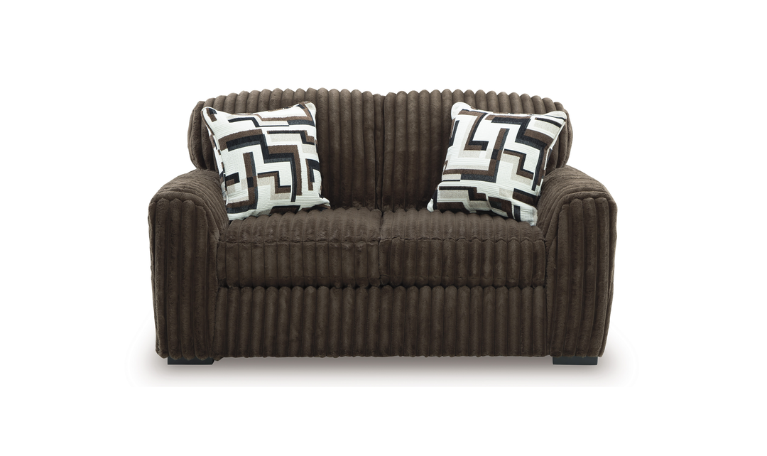 Modern Heritage Midnight-Madness Fabric Loveseat - Jennifer Furniture