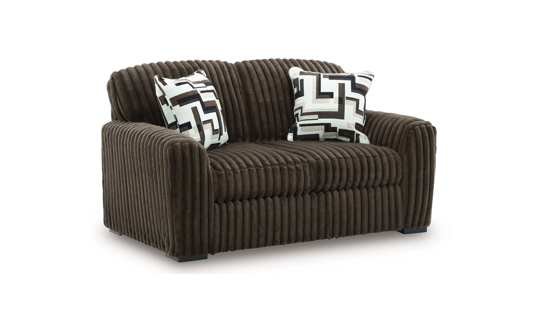 Modern Heritage Midnight-Madness Fabric Loveseat