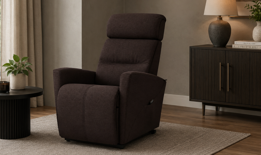 Fjords Milan Leather Power Lift Recliner Chair with Power Headrest