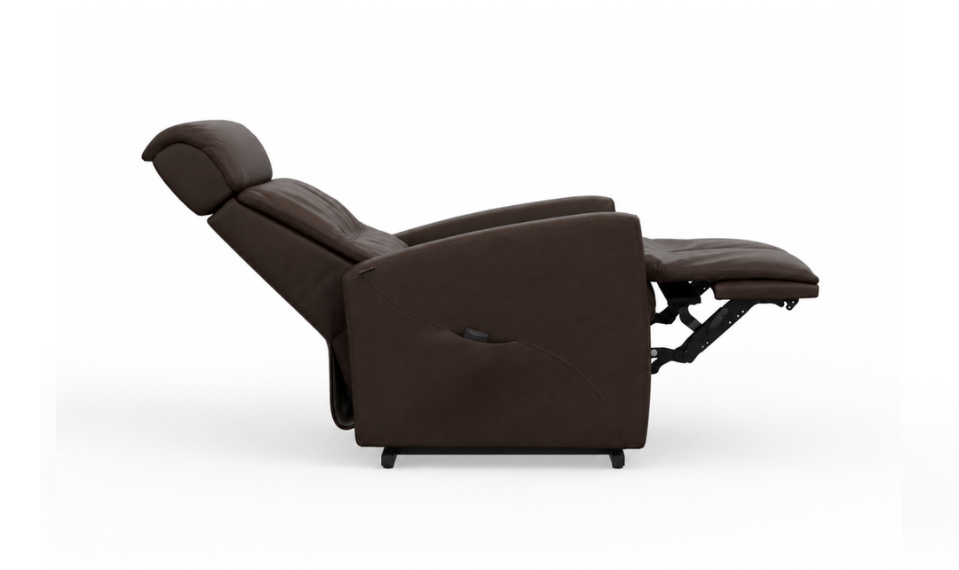 Fjords Milan Leather Power Lift Recliner Chair with Power Headrest