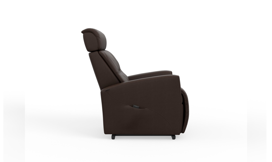 Fjords Milan Leather Power Lift Recliner Chair with Power Headrest