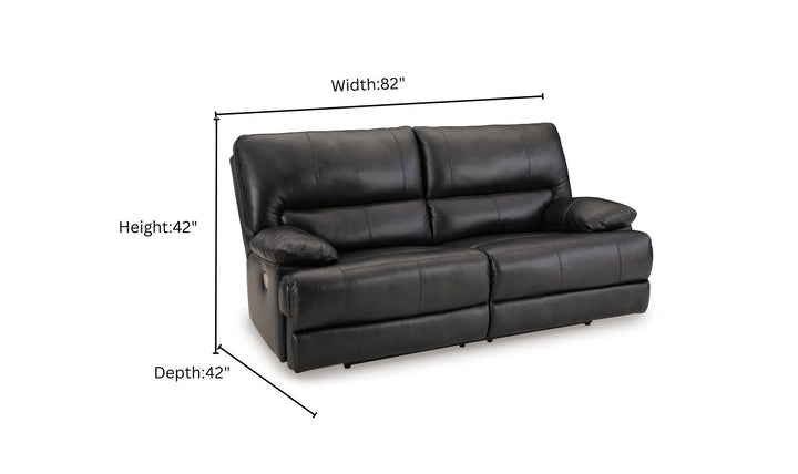 Modern Heritage Mountainous  2 Seater Power Recliner Loveseat With Power Headrest-Jennifer Furniture