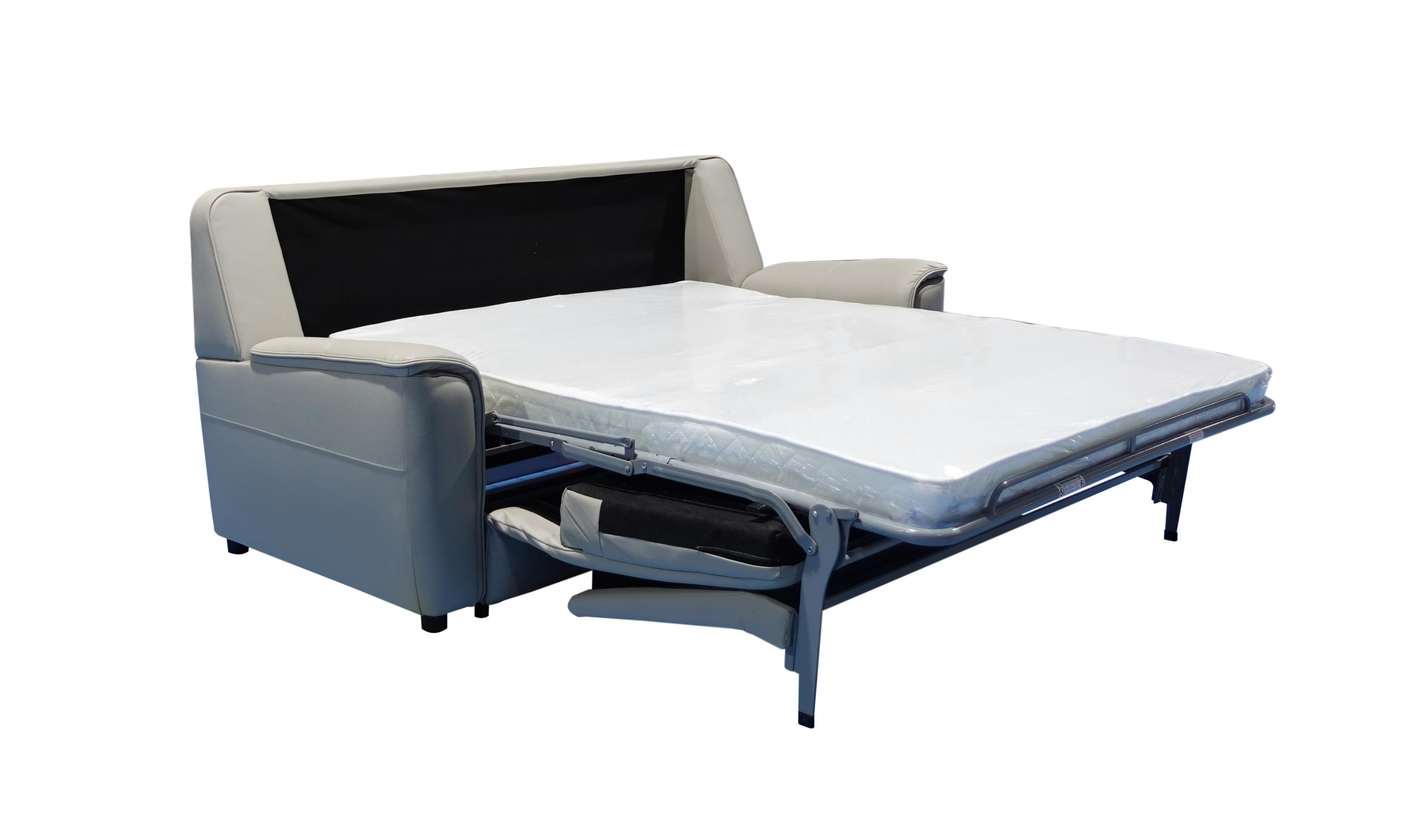 Klaussner Italia Venezia Leather Queen Sleeper With Memory Foam Mattress