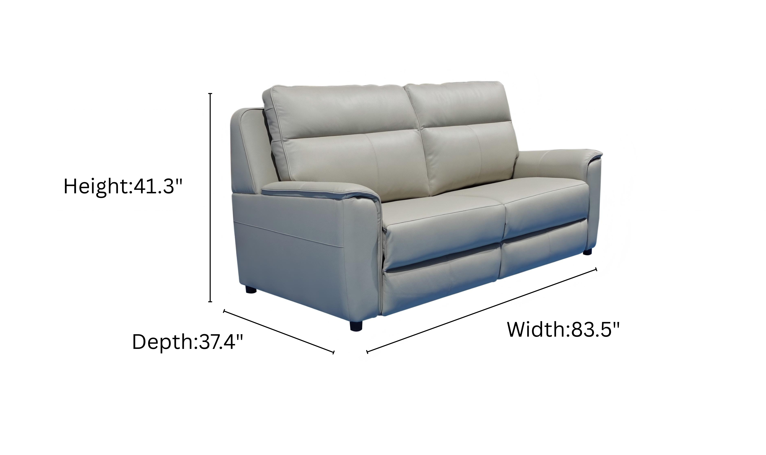 Klaussner Italia Venezia Leather Queen Sleeper With Memory Foam Mattress