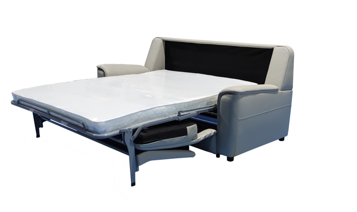 Venezia Leather Queen Sleeper With Memory Foam Mattress