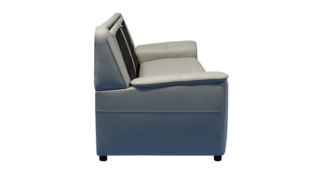 Venezia Leather Queen Sleeper With Memory Foam Mattress