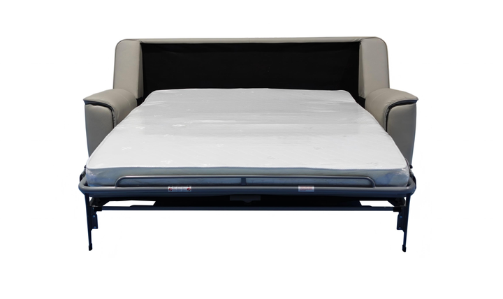 Venezia Leather Queen Sleeper With Memory Foam Mattress