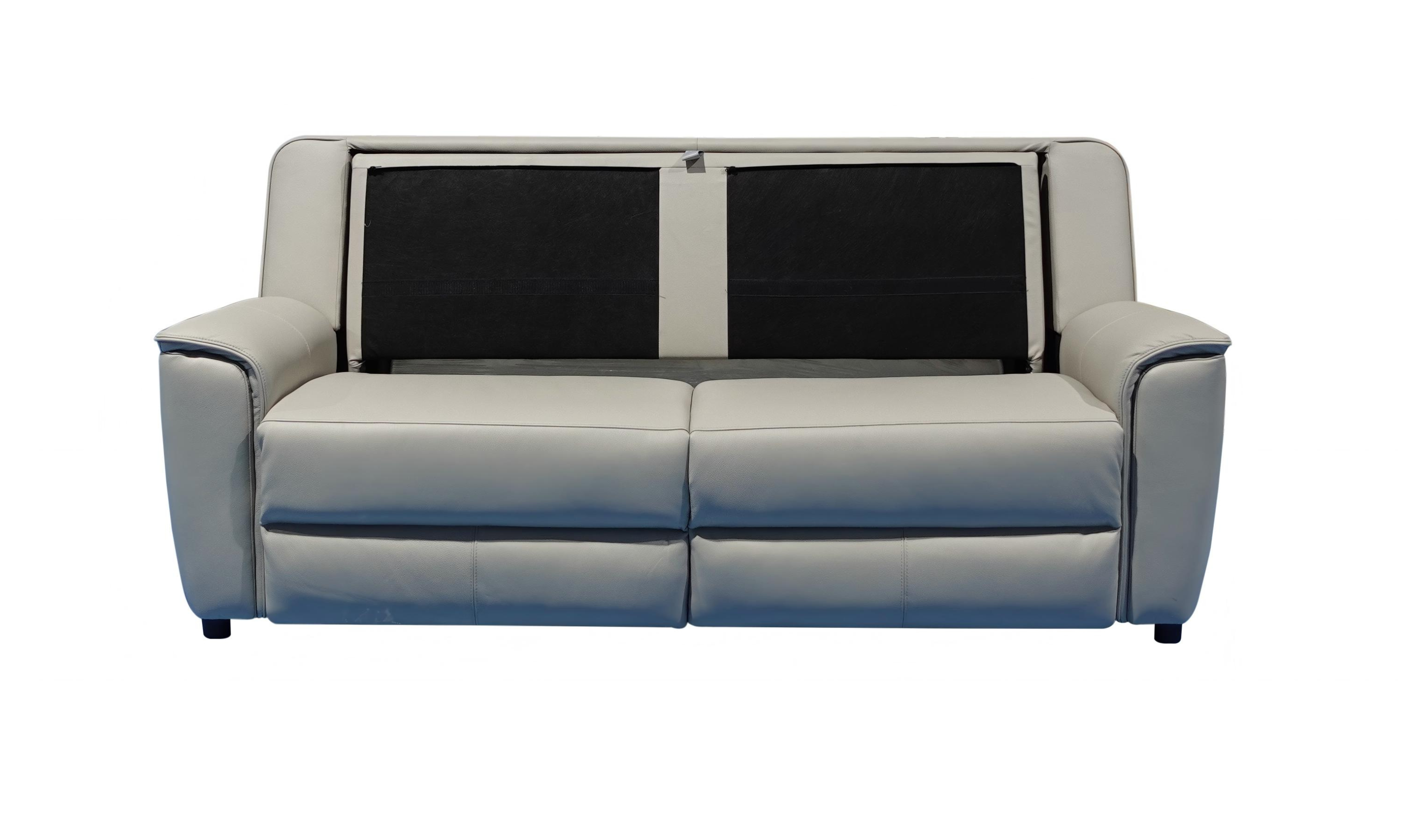 Klaussner Italia Venezia Leather Queen Sleeper With Memory Foam Mattress