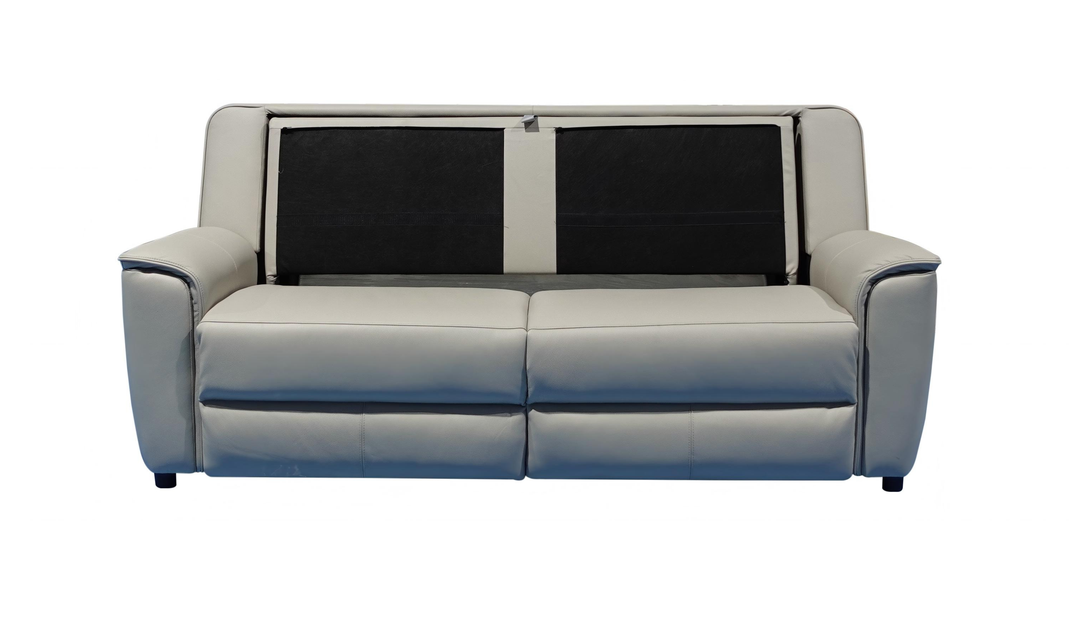 Venezia Leather Queen Sleeper With Memory Foam Mattress