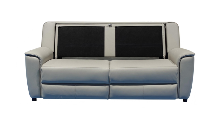 Venezia Leather Queen Sleeper With Memory Foam Mattress