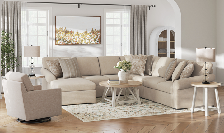 Modern Furniture LadyMae 5-Piece Sectional Sofa with Chaise-jennifer furniture