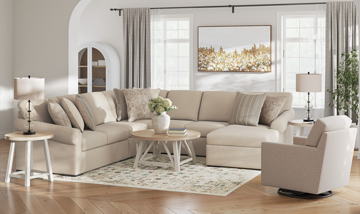 Modern Furniture LadyMae 5-Piece Sectional Sofa with Chaise-jennifer furniture