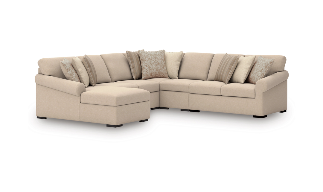 Modern Furniture LadyMae 5-Piece Sectional Sofa with Chaise-jennifer furniture